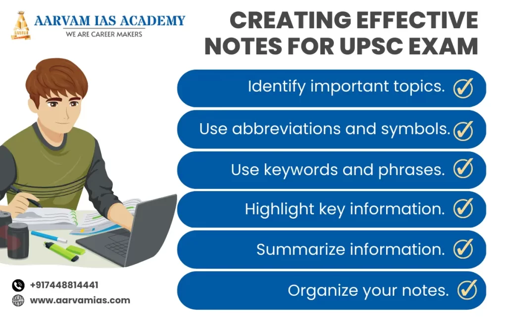 Creating Effective Notes for UPSC Exam