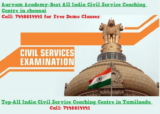 All India Civil Service Coaching Centre in chennai-Call: 7448814441 for Free Demo Classes