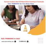 Best IAS Mains Ethics Coaching in Tamilnadu-Free Demo Classes